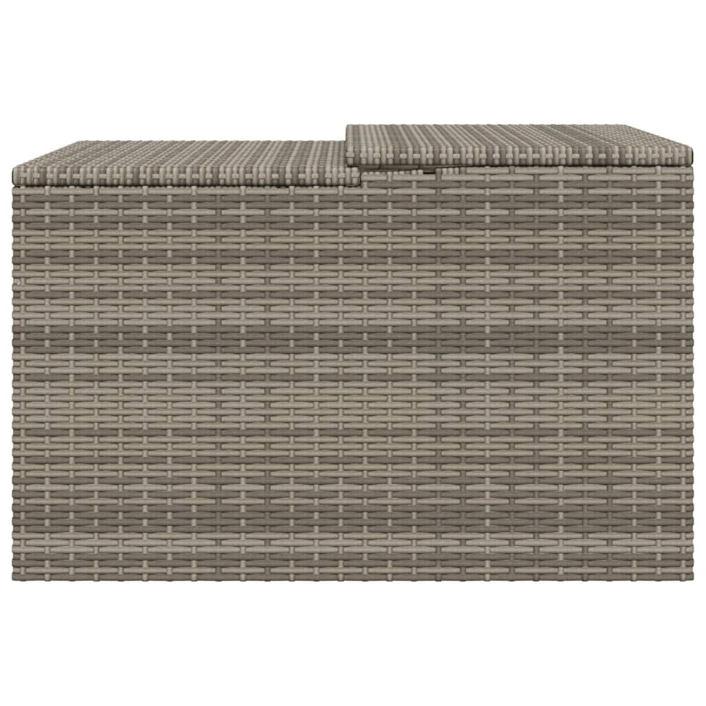 Garage voor robotmaaier 86x90x52/57 cm poly rattan grijs is nu te koop bij PeponiXL, paradijselijk wonen!