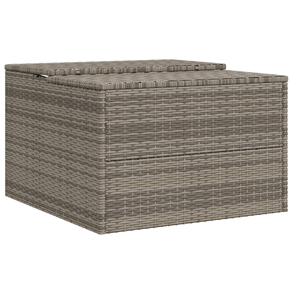 Garage voor robotmaaier 86x90x52/57 cm poly rattan grijs is nu te koop bij PeponiXL, paradijselijk wonen!