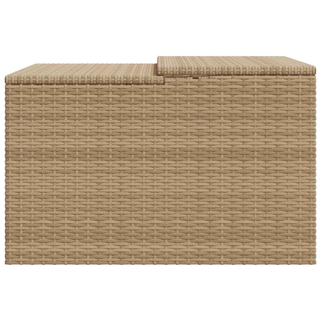 Garage voor robotmaaier 86x90x52/57 cm poly rattan beige is nu te koop bij PeponiXL, paradijselijk wonen!