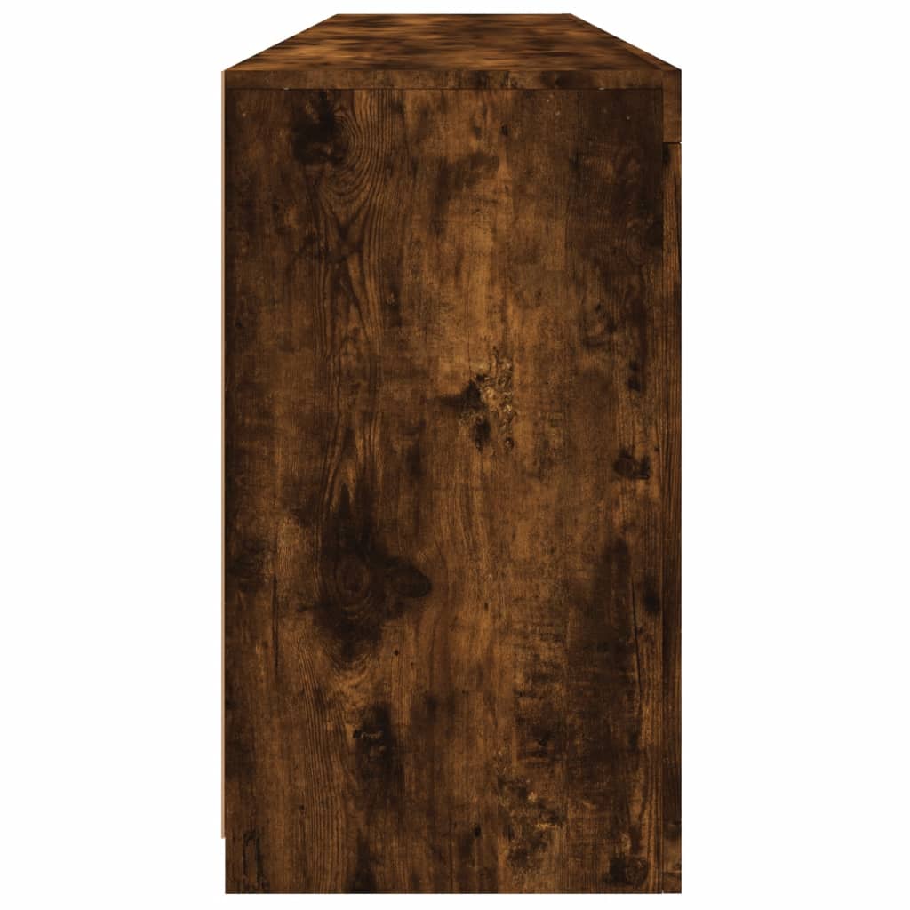 Dressoir met LED-verlichting 162x37x67 cm bruin eiken is nu te koop bij PeponiXL, paradijselijk wonen!