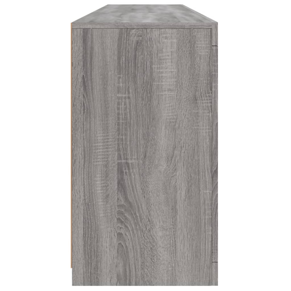 Dressoir met LED-verlichting 162x37x67 cm grijs sonoma is nu te koop bij PeponiXL, paradijselijk wonen!