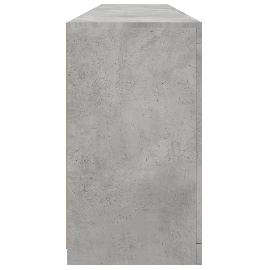 Dressoir met LED-verlichting 181,5x37x67 cm betongrijs is nu te koop bij PeponiXL, paradijselijk wonen!