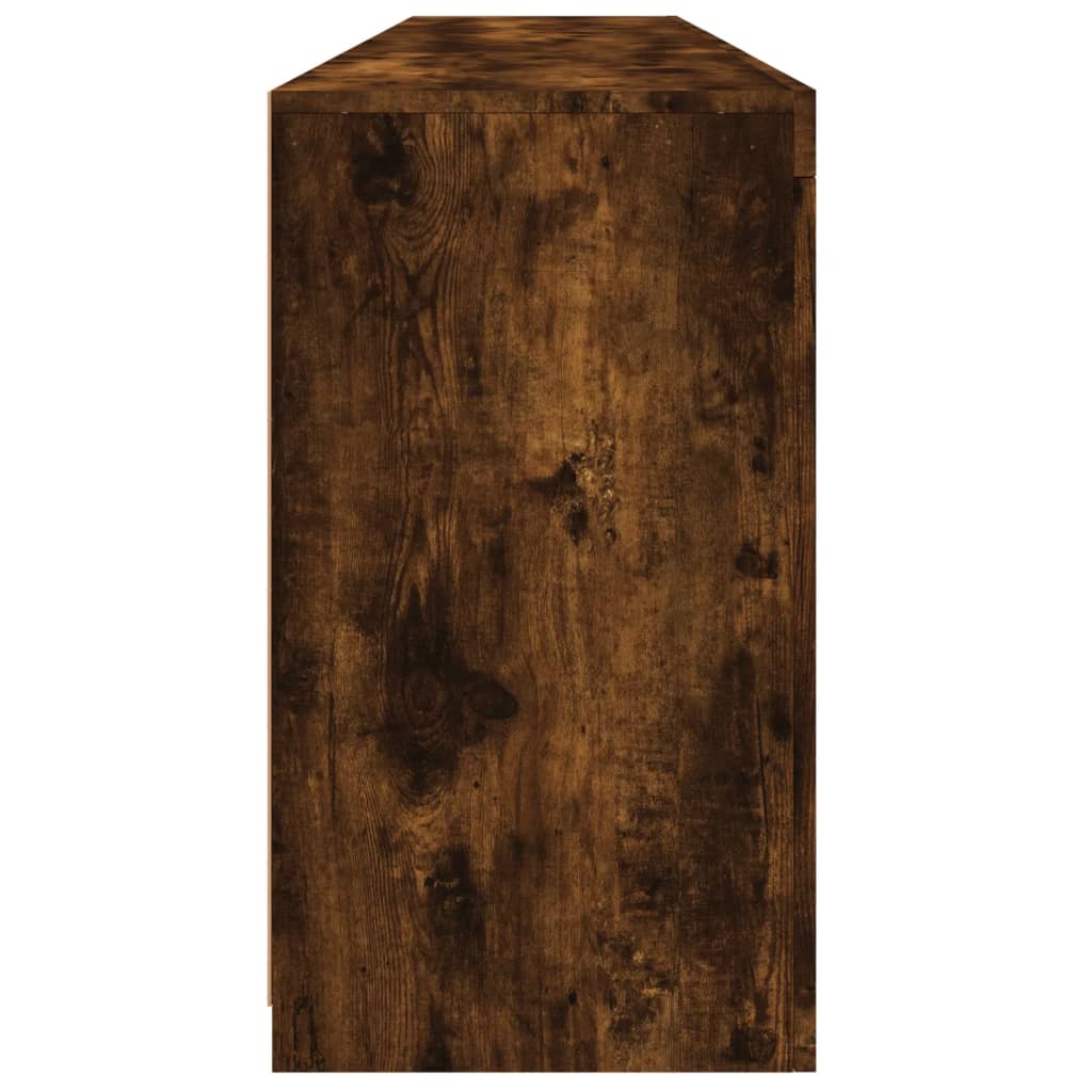 Dressoir met LED-verlichting 181,5x37x67 cm gerookt eikenkleur is nu te koop bij PeponiXL, paradijselijk wonen!