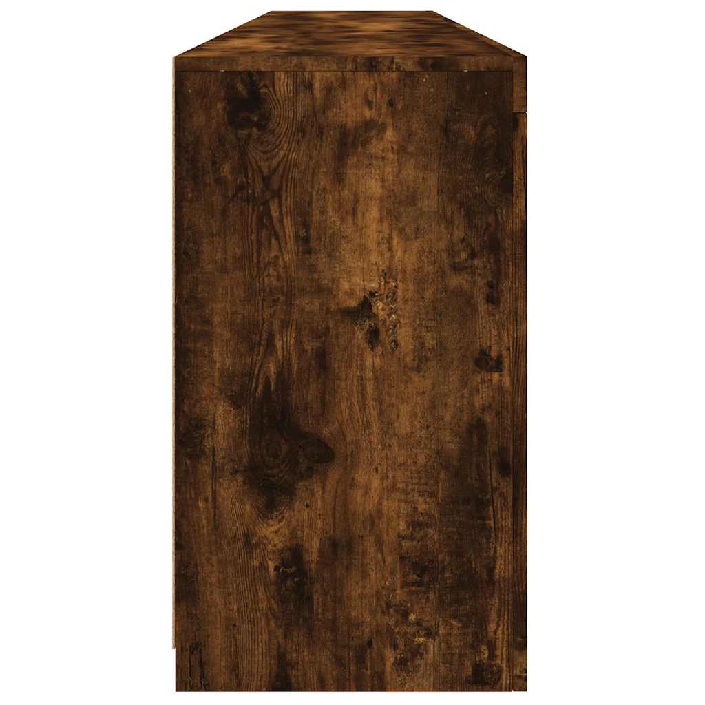 Dressoir met LED-verlichting 202x37x67 cm gerookt eikenkleurig is nu te koop bij PeponiXL, paradijselijk wonen!