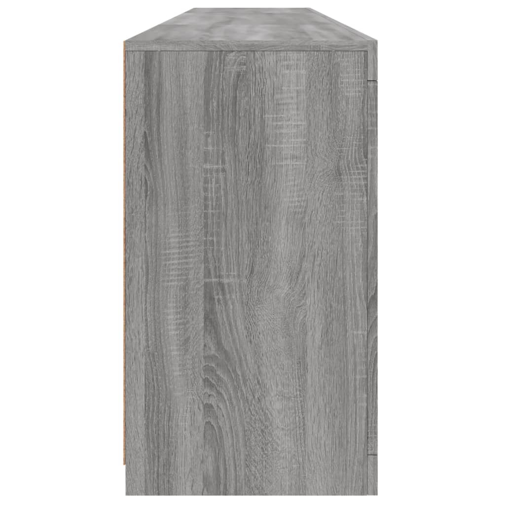 Dressoir met LED-verlichting 202x37x67 cm grijs sonoma eiken is nu te koop bij PeponiXL, paradijselijk wonen!