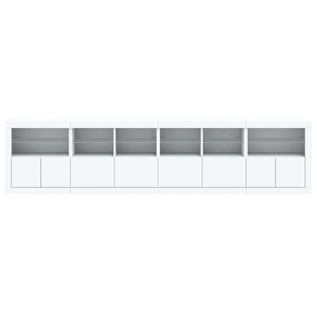 Dressoir met LED-verlichting 283x37x67 cm wit is nu te koop bij PeponiXL, paradijselijk wonen!