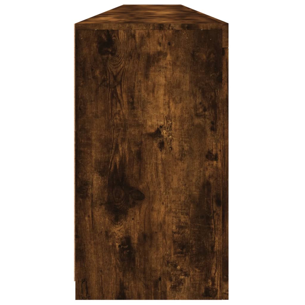 Dressoir met LED-verlichting 283,5x37x67 cm gerookt eikenkleur is nu te koop bij PeponiXL, paradijselijk wonen!