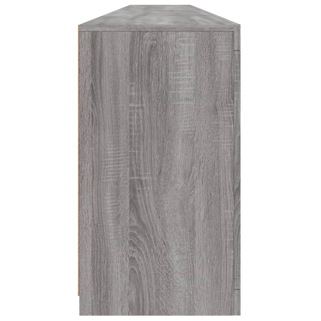 Dressoir met LED-verlichting 283x37x67 cm grijs sonoma eiken is nu te koop bij PeponiXL, paradijselijk wonen!
