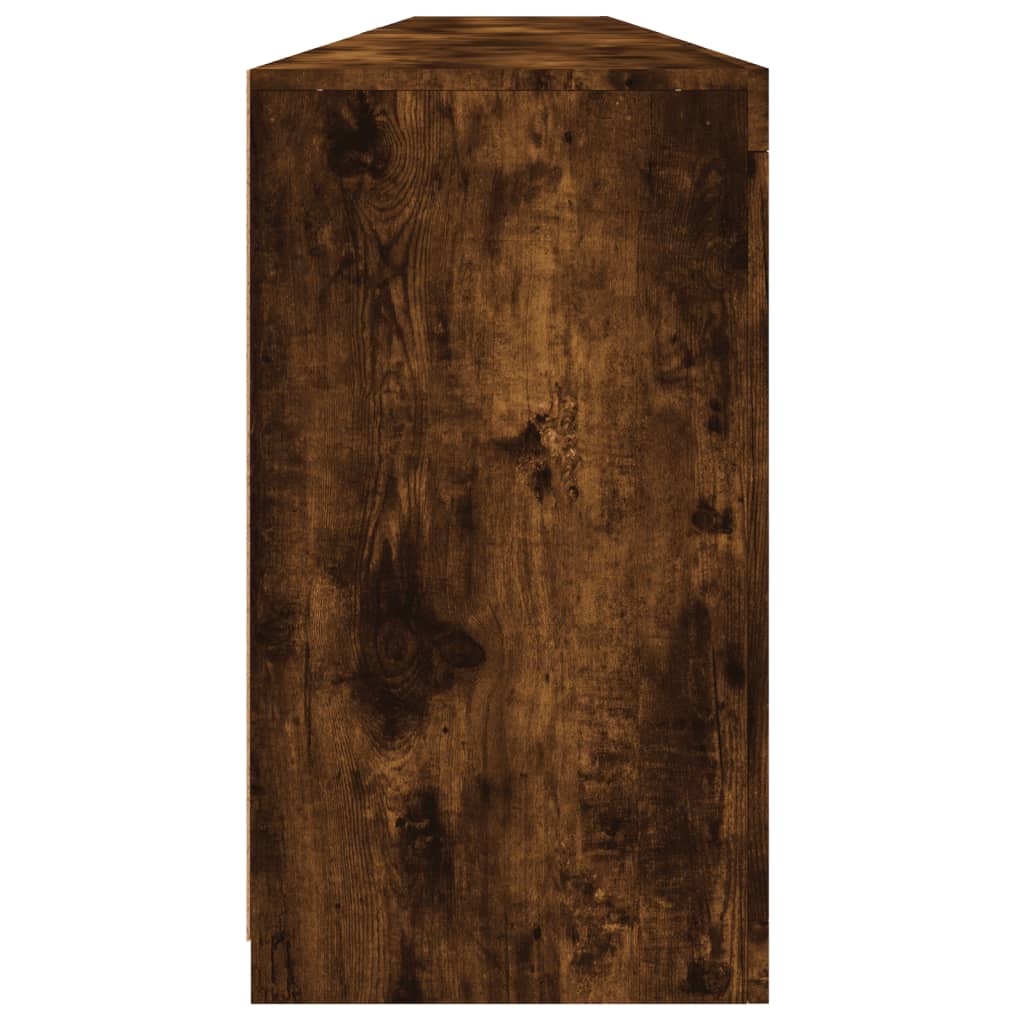 Dressoir met LED-verlichting 283,5x37x67 cm gerookt eikenkleur is nu te koop bij PeponiXL, paradijselijk wonen!