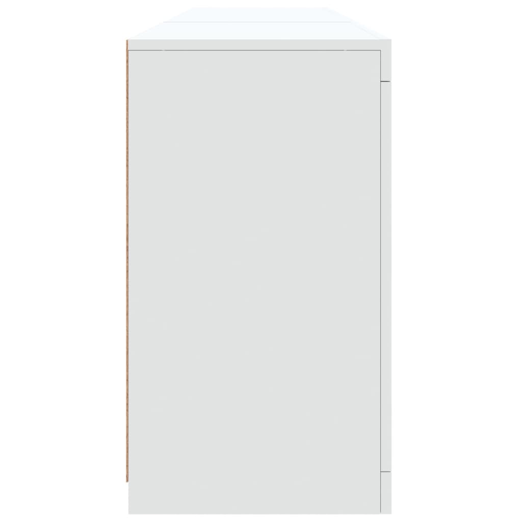 Dressoir met LED-verlichting 162x37x67 cm wit is nu te koop bij PeponiXL, paradijselijk wonen!