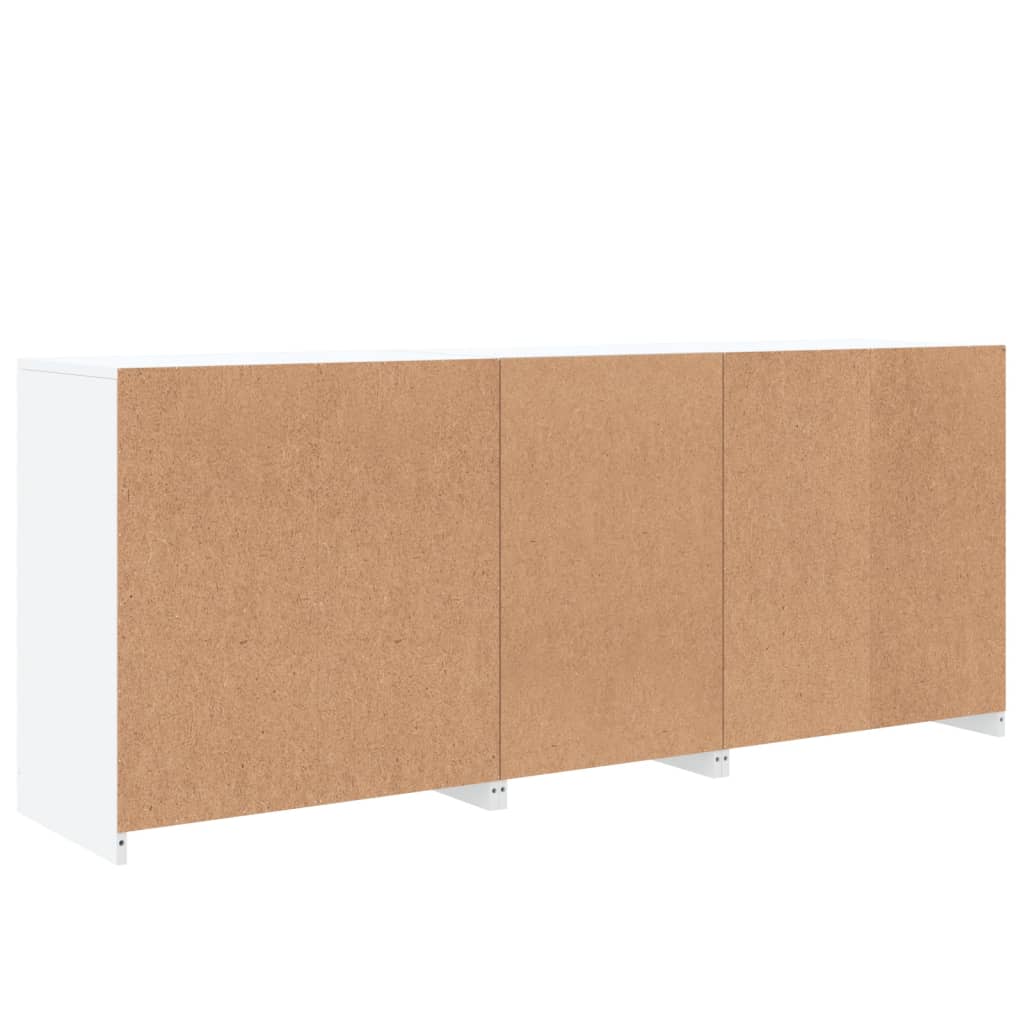 Dressoir met LED-verlichting 162x37x67 cm wit is nu te koop bij PeponiXL, paradijselijk wonen!