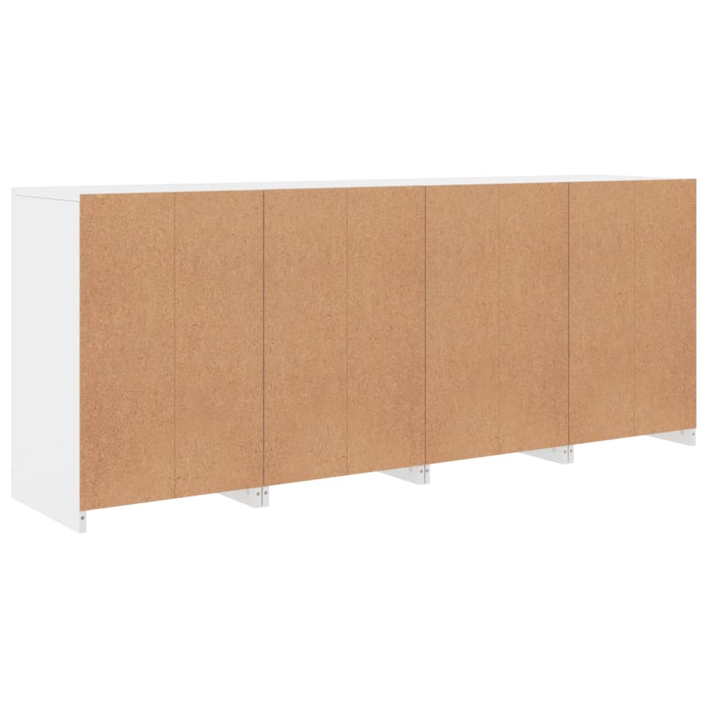 Dressoir met LED-verlichting 164x37x67 cm wit is nu te koop bij PeponiXL, paradijselijk wonen!