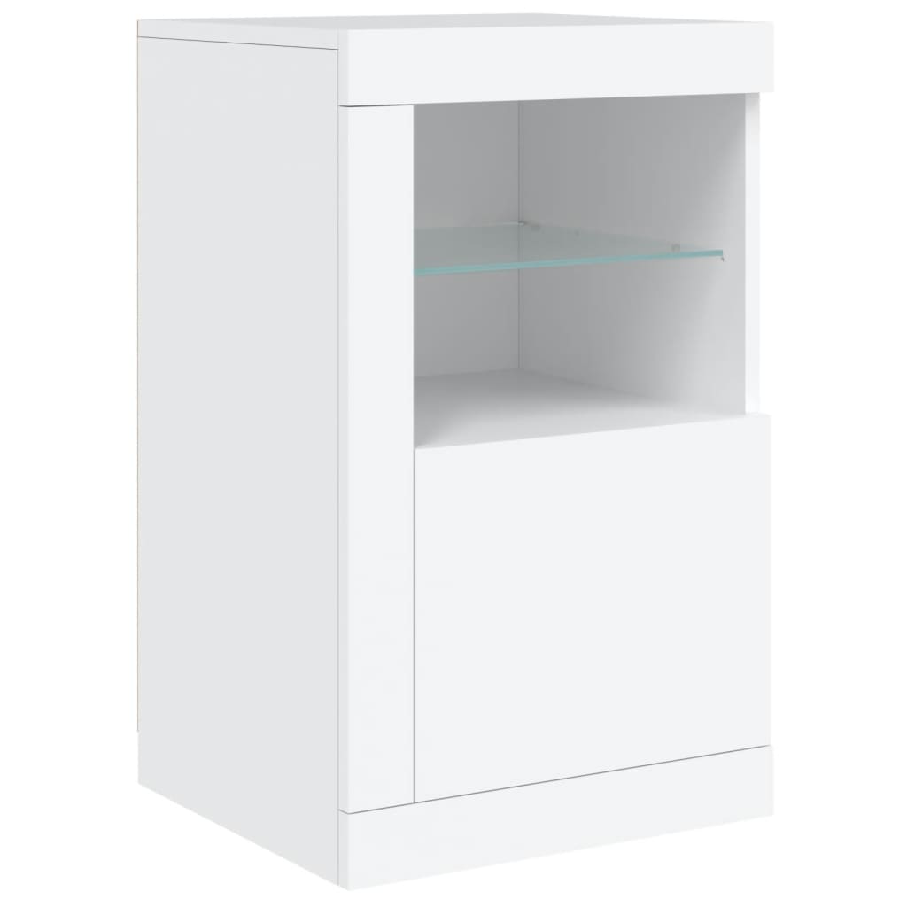 Dressoir met LED-verlichting 164x37x67 cm wit is nu te koop bij PeponiXL, paradijselijk wonen!