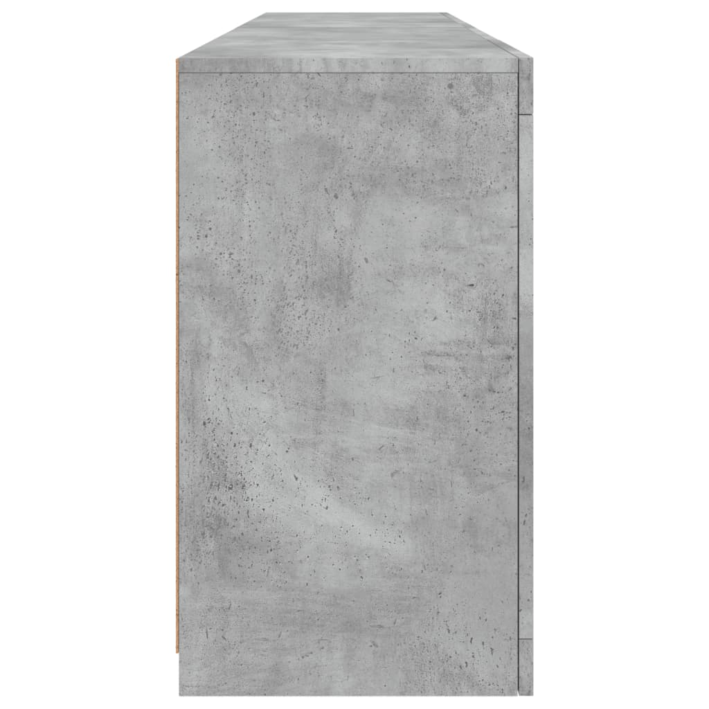 Dressoir met LED-verlichting 164x37x67 cm betongrijs is nu te koop bij PeponiXL, paradijselijk wonen!
