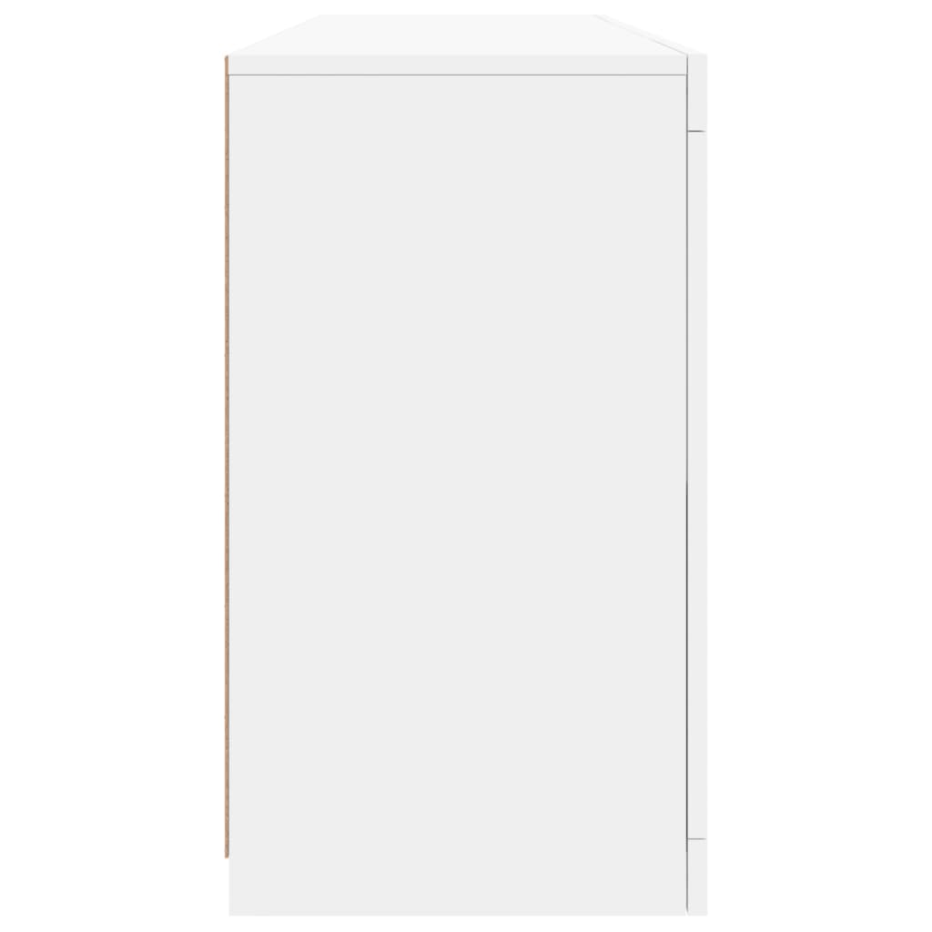 Dressoir met LED-verlichting 163x37x67 cm wit is nu te koop bij PeponiXL, paradijselijk wonen!
