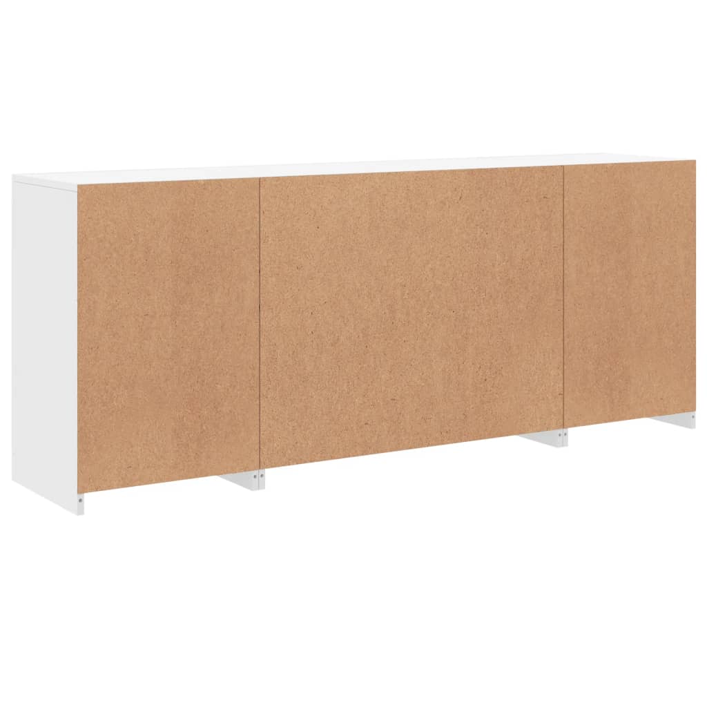 Dressoir met LED-verlichting 163x37x67 cm wit is nu te koop bij PeponiXL, paradijselijk wonen!