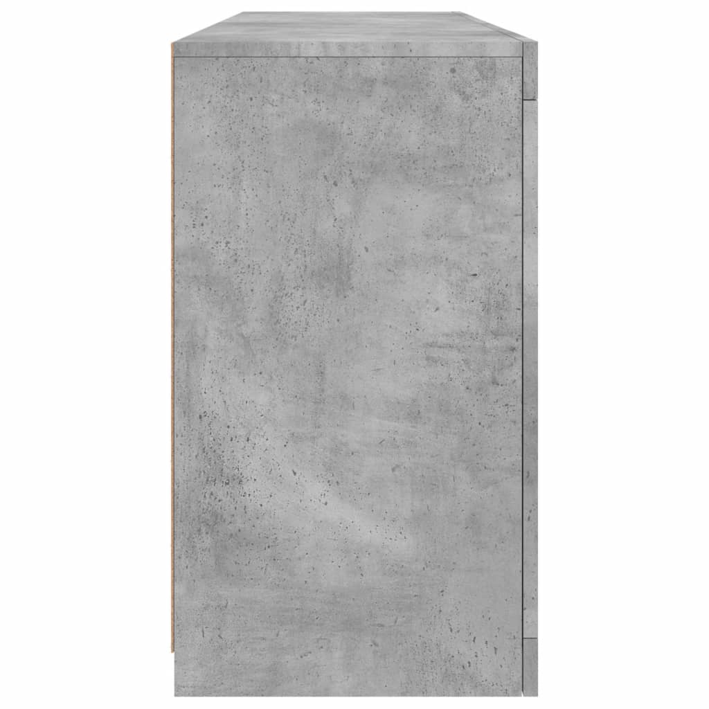 Dressoir met LED-verlichting 163x37x67 cm betongrijs is nu te koop bij PeponiXL, paradijselijk wonen!