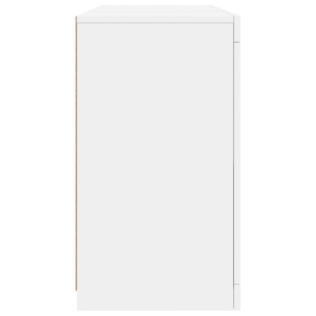 Dressoir met LED-verlichting 123x37x67 cm wit is nu te koop bij PeponiXL, paradijselijk wonen!