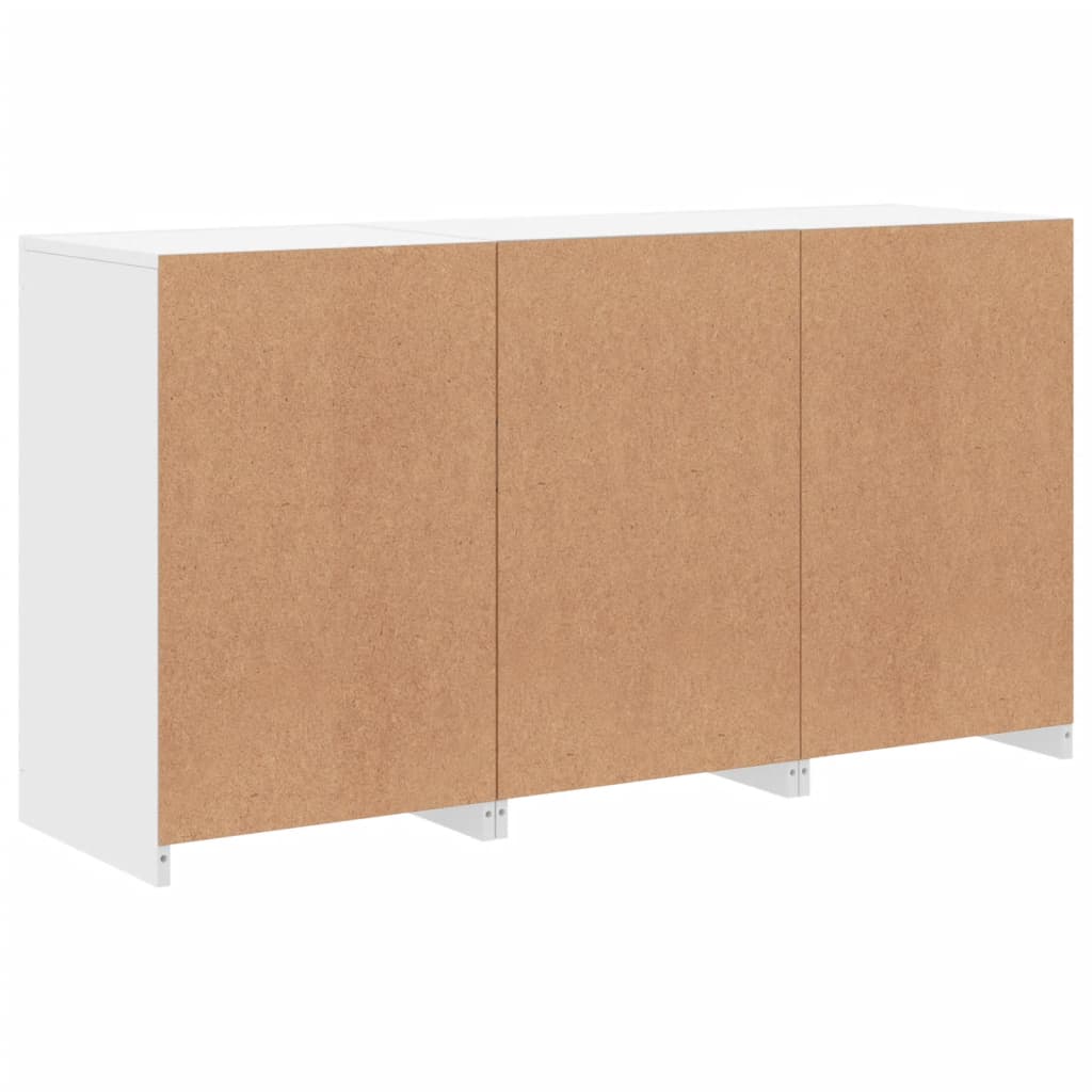 Dressoir met LED-verlichting 123x37x67 cm wit is nu te koop bij PeponiXL, paradijselijk wonen!
