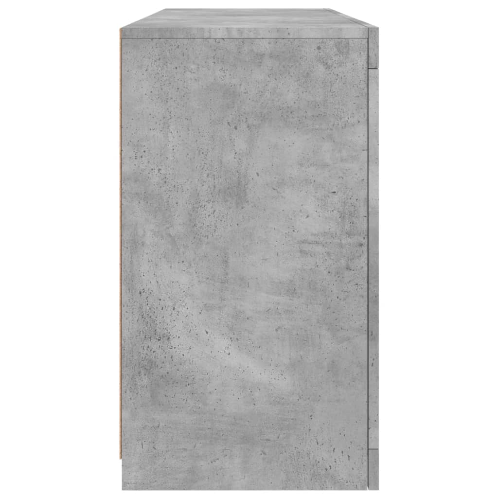 Dressoir met LED-verlichting 142,5x37x67 cm betongrijs is nu te koop bij PeponiXL, paradijselijk wonen!