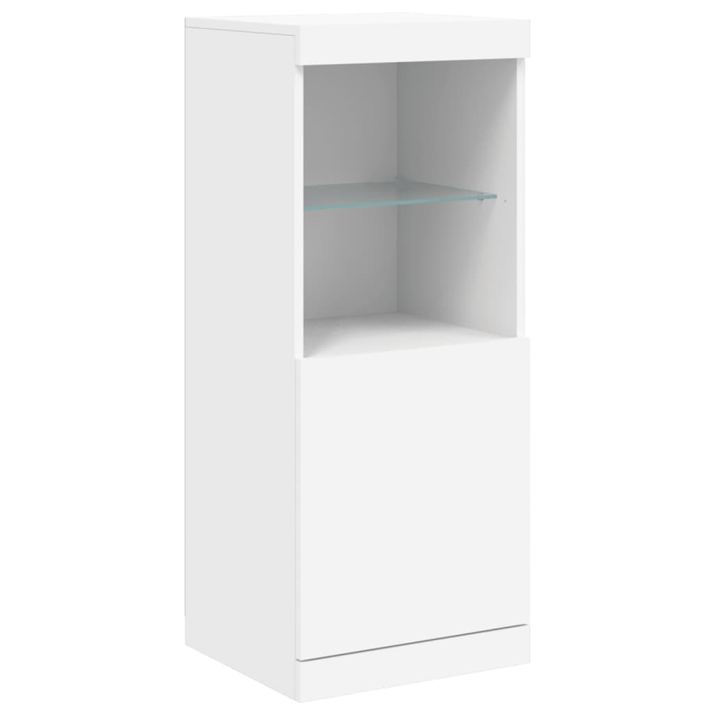 Dressoirs met LED-verlichting 3 st bewerkt hout wit is nu te koop bij PeponiXL, paradijselijk wonen!