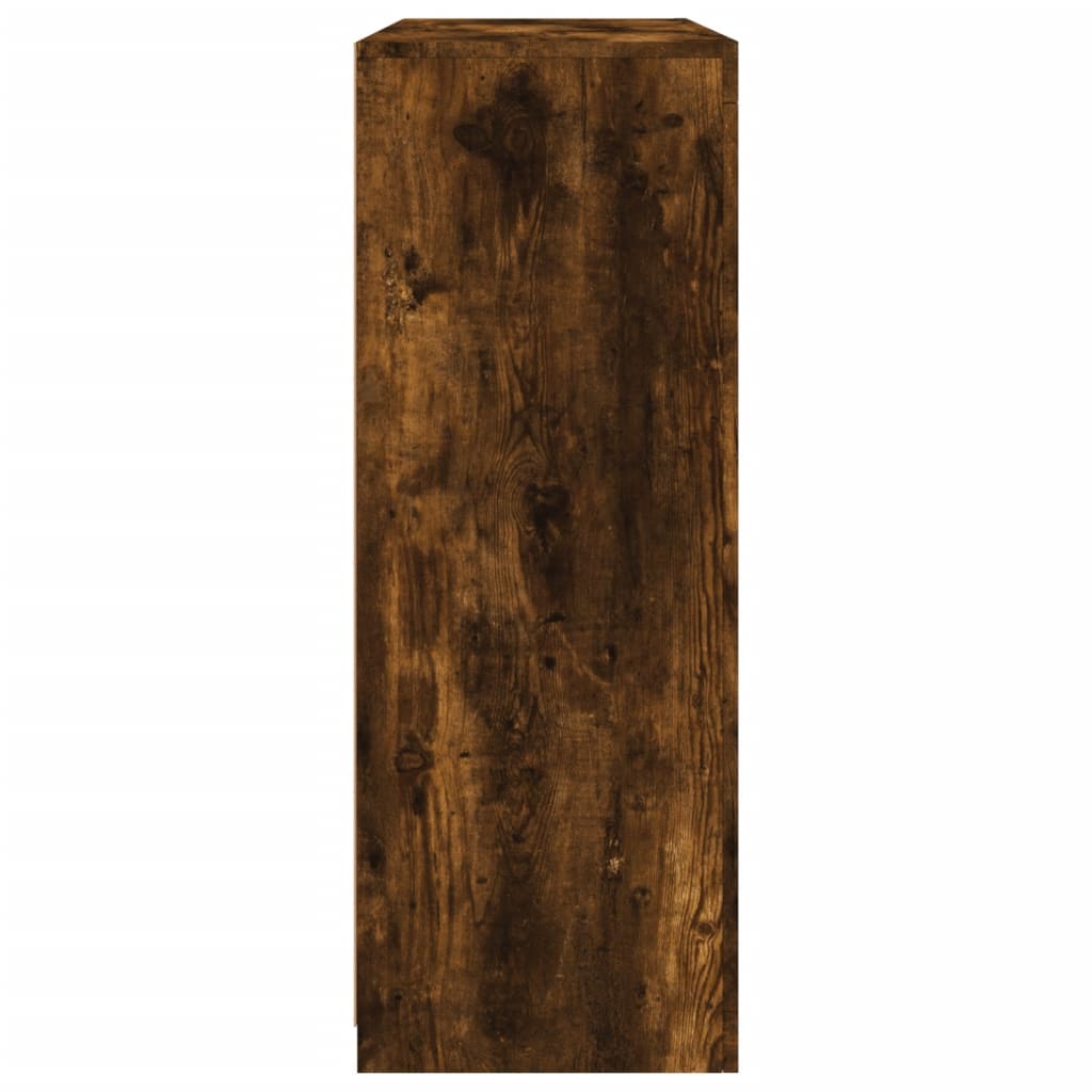 Dressoirs met LED-verlichting 3 st bewerkt hout gerookt eiken is nu te koop bij PeponiXL, paradijselijk wonen!