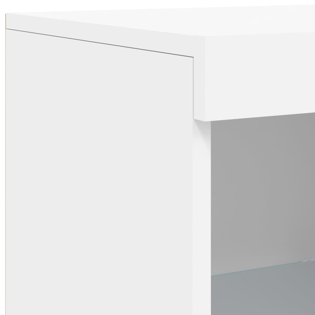 Dressoirs met LED-verlichting 3 st bewerkt hout wit is nu te koop bij PeponiXL, paradijselijk wonen!