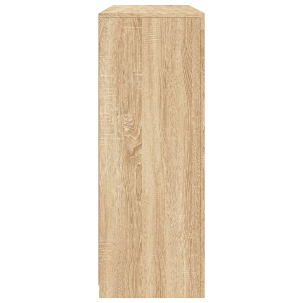 Dressoirs met LED-verlichting 3 st bewerkt hout sonoma eiken is nu te koop bij PeponiXL, paradijselijk wonen!