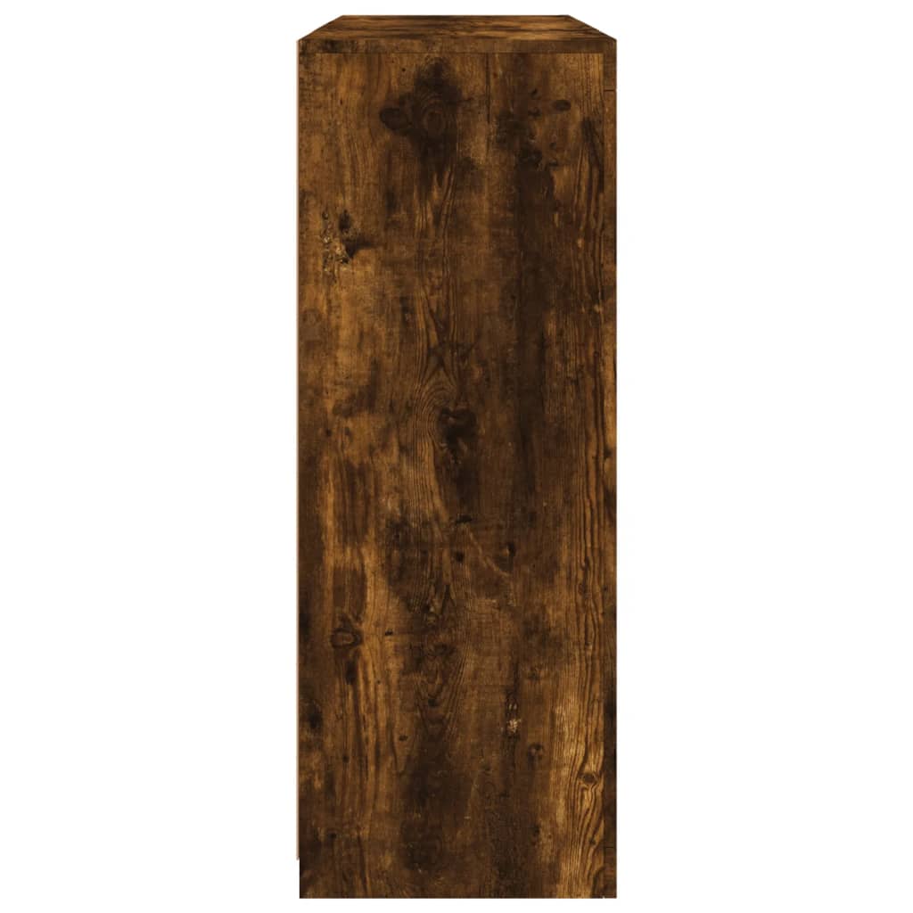 Dressoirs met LED-verlichting 3 st bewerkt hout gerookt eiken is nu te koop bij PeponiXL, paradijselijk wonen!