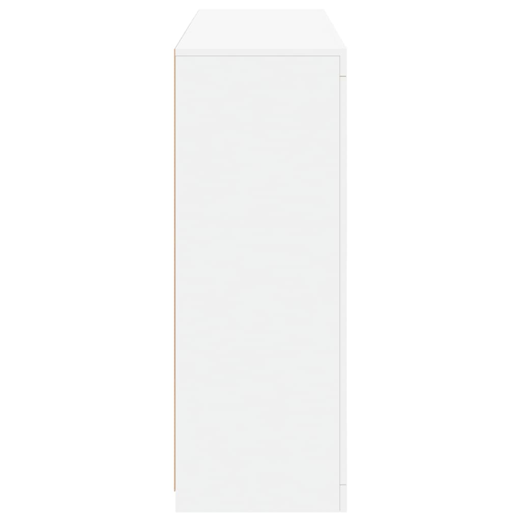 Dressoirs met LED-verlichting 3 st bewerkt hout wit is nu te koop bij PeponiXL, paradijselijk wonen!