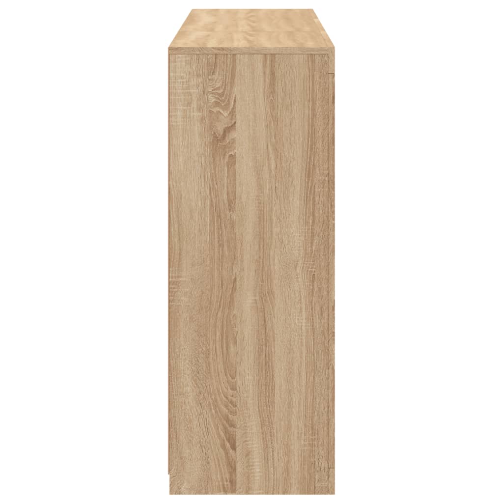 Dressoirs met LED-verlichting 3 st bewerkt hout sonoma eiken is nu te koop bij PeponiXL, paradijselijk wonen!