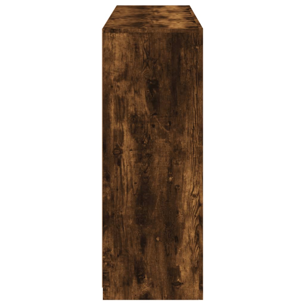 Dressoirs met LED-verlichting 3 st bewerkt hout gerookt eiken is nu te koop bij PeponiXL, paradijselijk wonen!