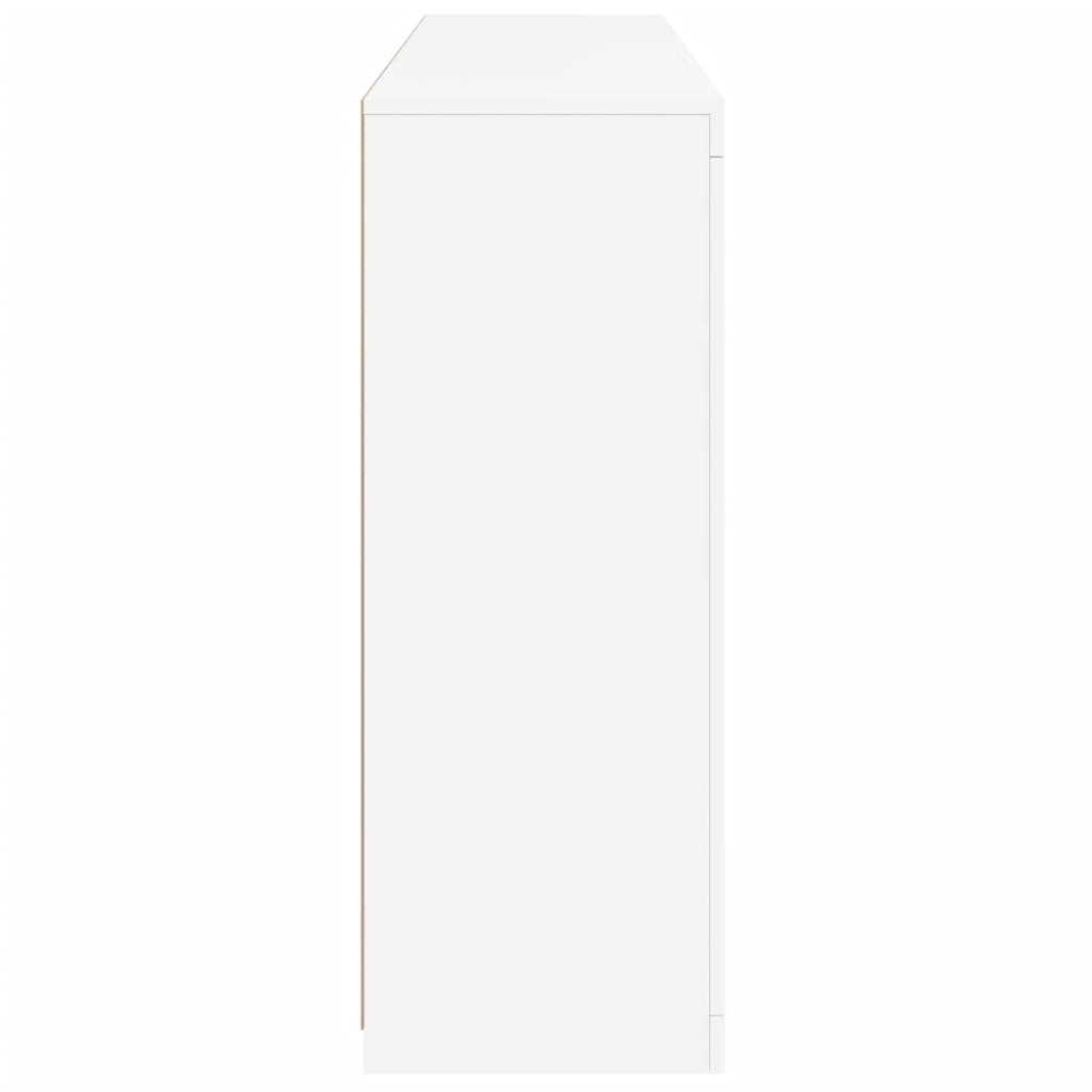 Dressoirs met LED-verlichting 3 st bewerkt hout wit is nu te koop bij PeponiXL, paradijselijk wonen!