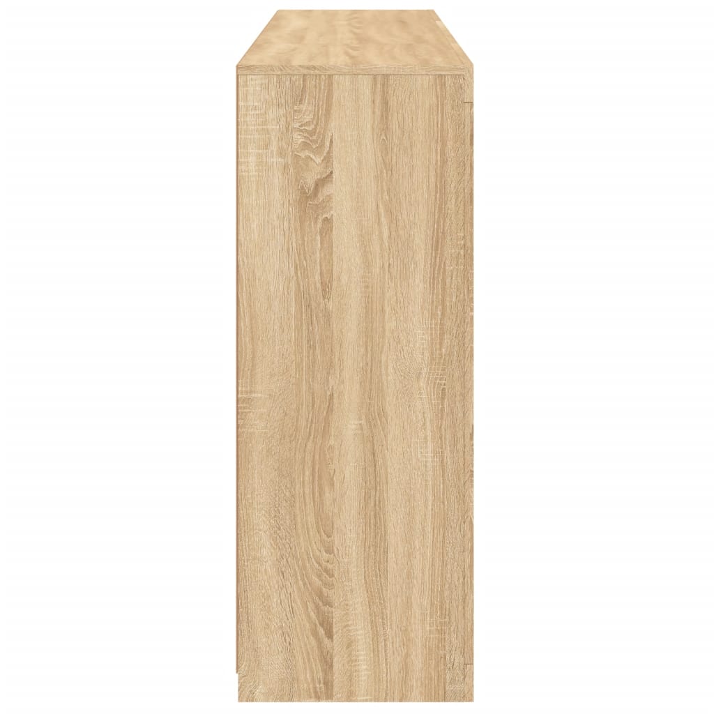 Dressoirs met LED-verlichting 3 st bewerkt hout sonoma eiken is nu te koop bij PeponiXL, paradijselijk wonen!
