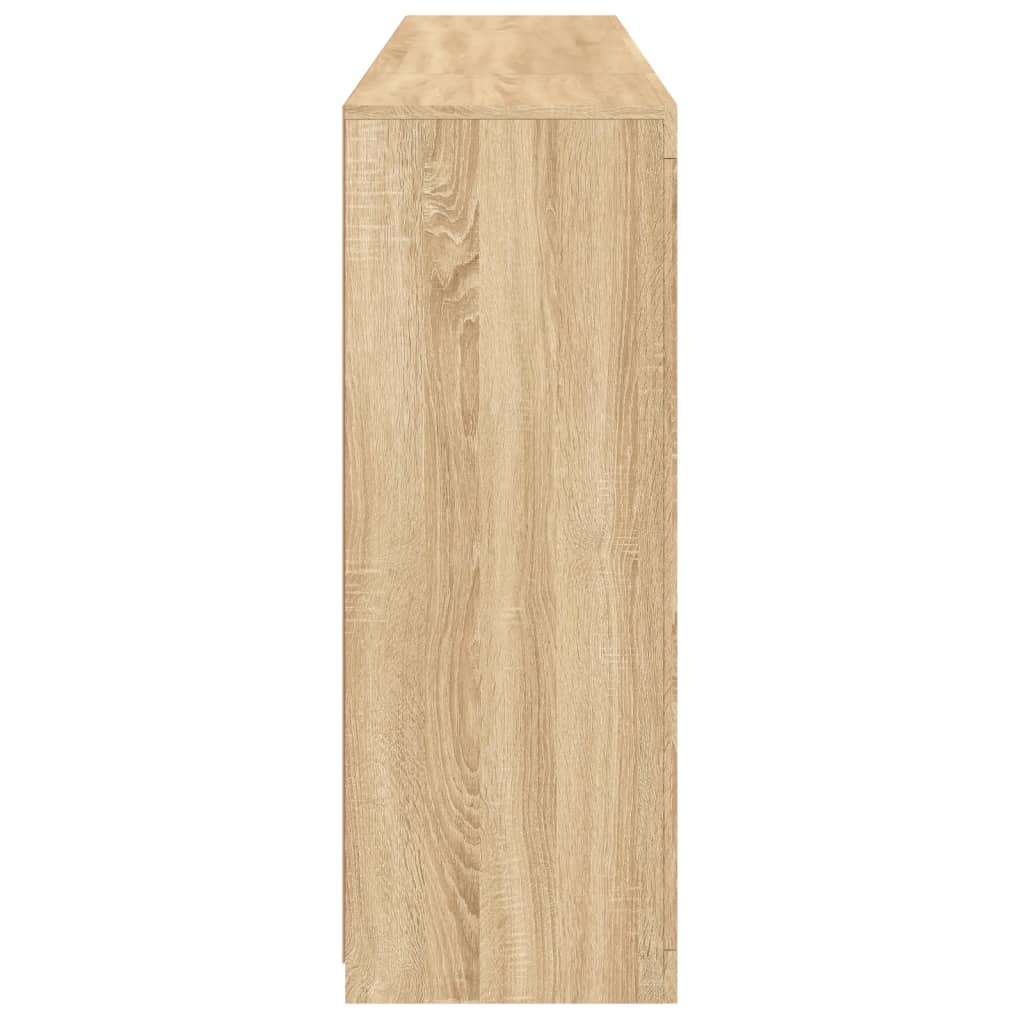 Dressoirs met LED-verlichting 3 st bewerkt hout sonoma eiken is nu te koop bij PeponiXL, paradijselijk wonen!