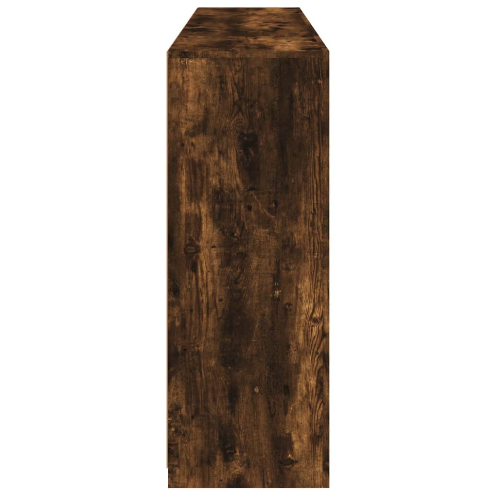 Dressoirs met LED-verlichting 3 st bewerkt hout gerookt eiken is nu te koop bij PeponiXL, paradijselijk wonen!