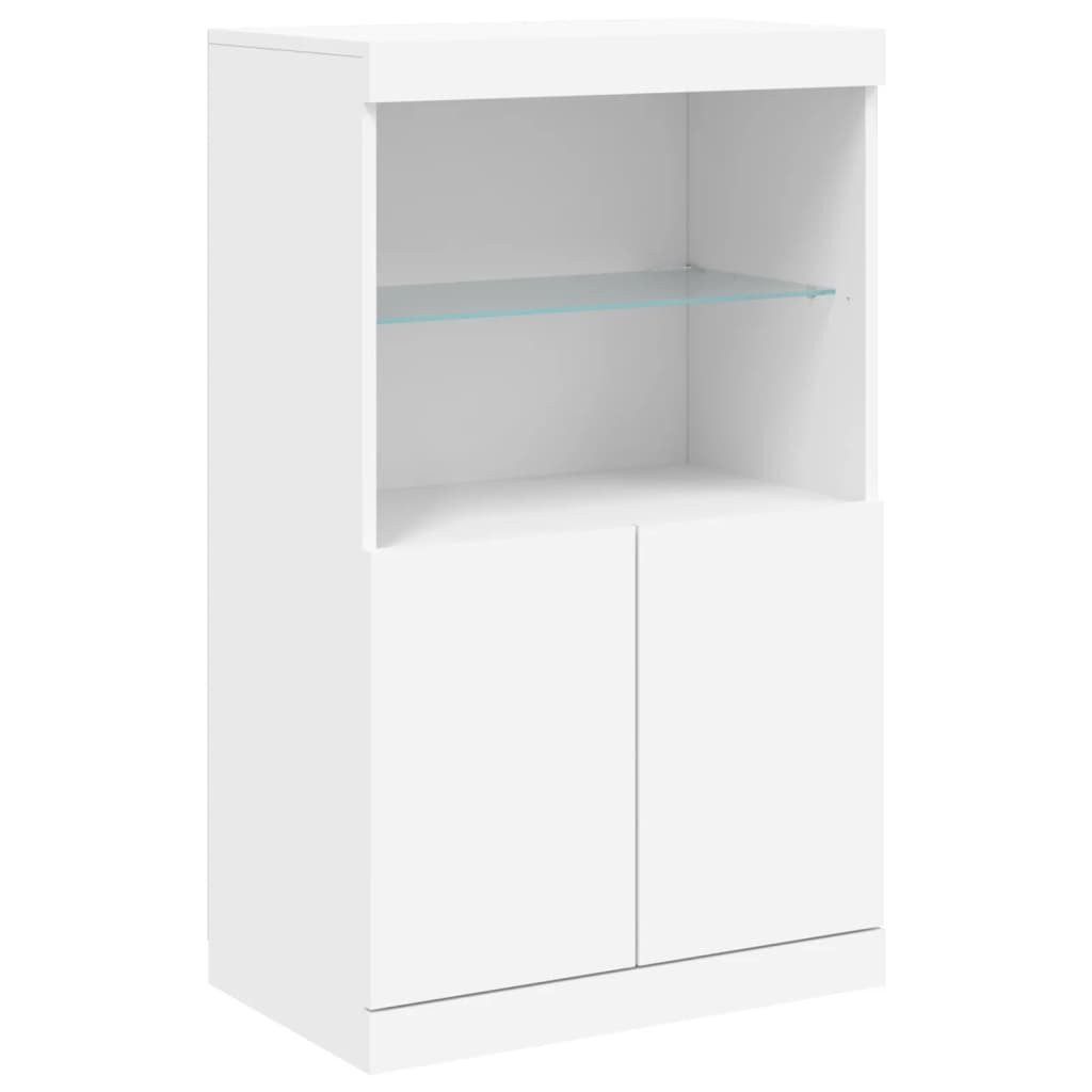 Dressoir met LED-verlichting 181,5x37x100 cm wit is nu te koop bij PeponiXL, paradijselijk wonen!
