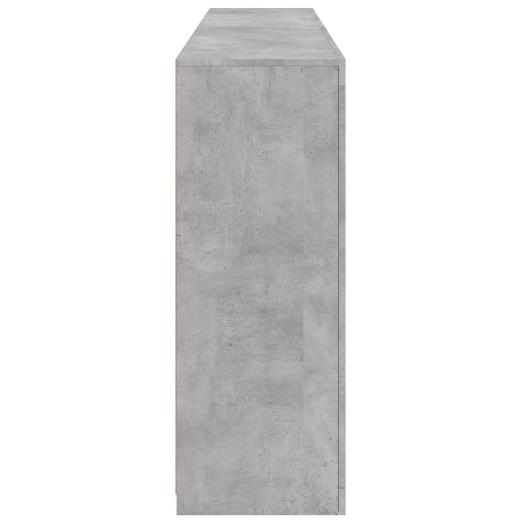 Dressoir met LED-verlichting 181,5x37x100 cm betongrijs is nu te koop bij PeponiXL, paradijselijk wonen!