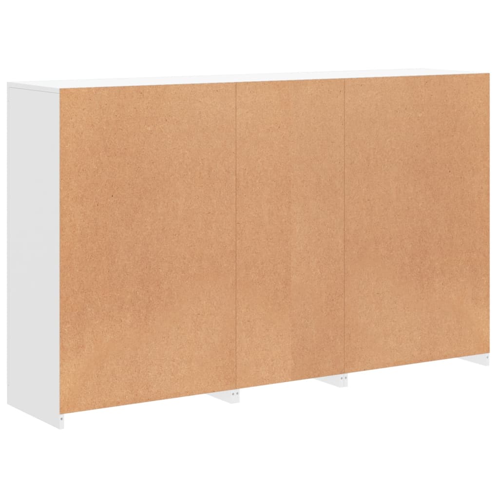 Dressoir met LED-verlichting 162x37x100 cm wit is nu te koop bij PeponiXL, paradijselijk wonen!