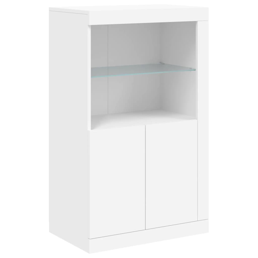 Dressoir met LED-verlichting 162x37x100 cm wit is nu te koop bij PeponiXL, paradijselijk wonen!