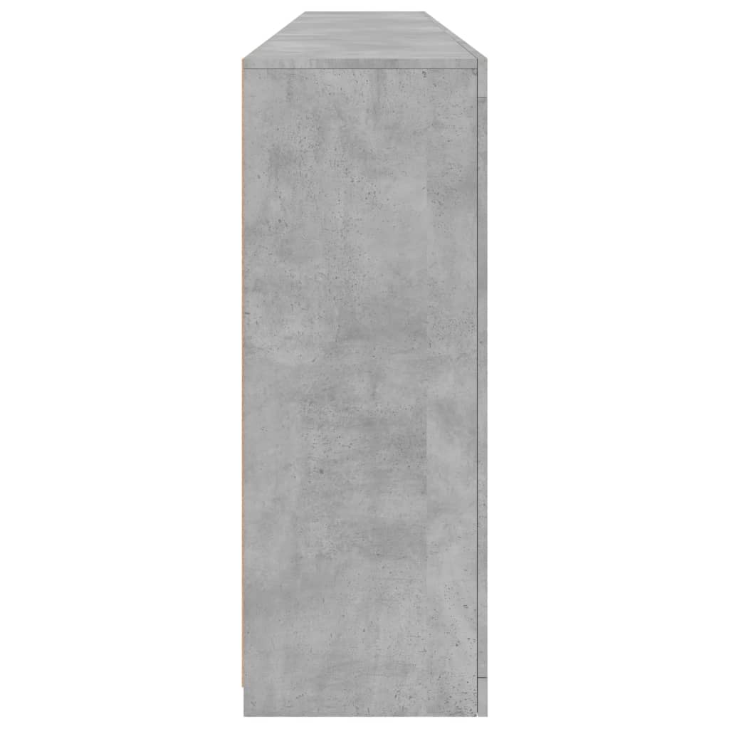 Dressoir met LED-verlichting 162x37x100 cm betongrijs is nu te koop bij PeponiXL, paradijselijk wonen!