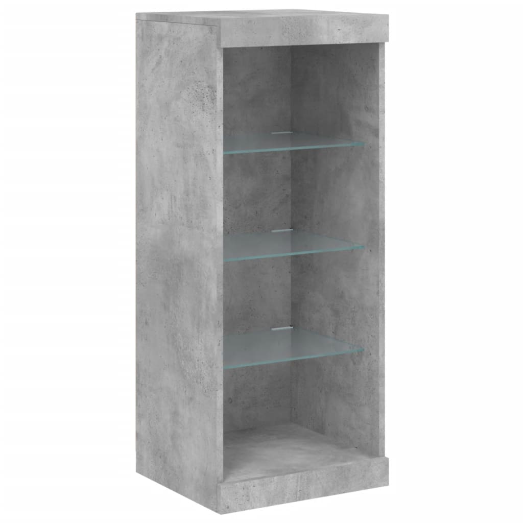 Dressoir met LED-verlichting 162x37x100 cm betongrijs is nu te koop bij PeponiXL, paradijselijk wonen!