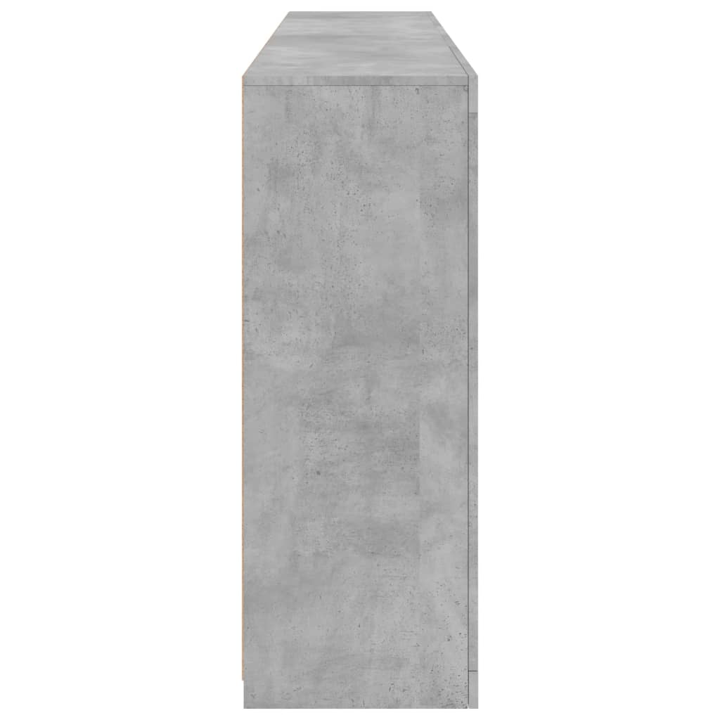 Dressoir met LED-verlichting 181,5x37x100 cm betongrijs is nu te koop bij PeponiXL, paradijselijk wonen!