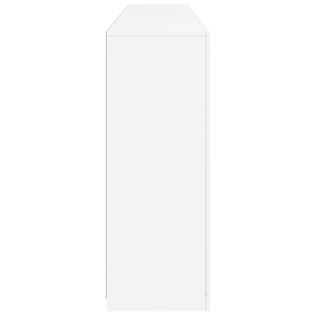 Dressoir met LED-verlichting 202x37x100 cm wit is nu te koop bij PeponiXL, paradijselijk wonen!