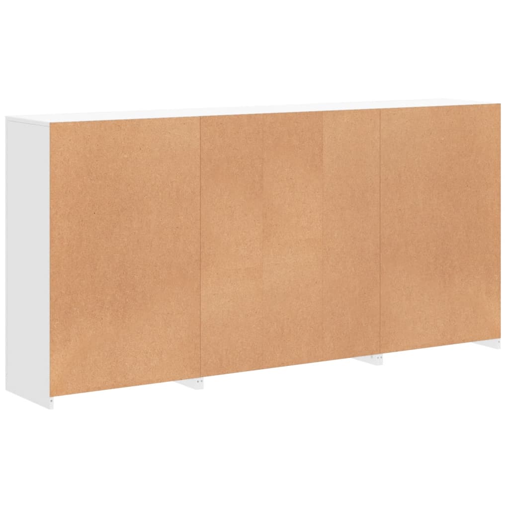 Dressoir met LED-verlichting 202x37x100 cm wit is nu te koop bij PeponiXL, paradijselijk wonen!