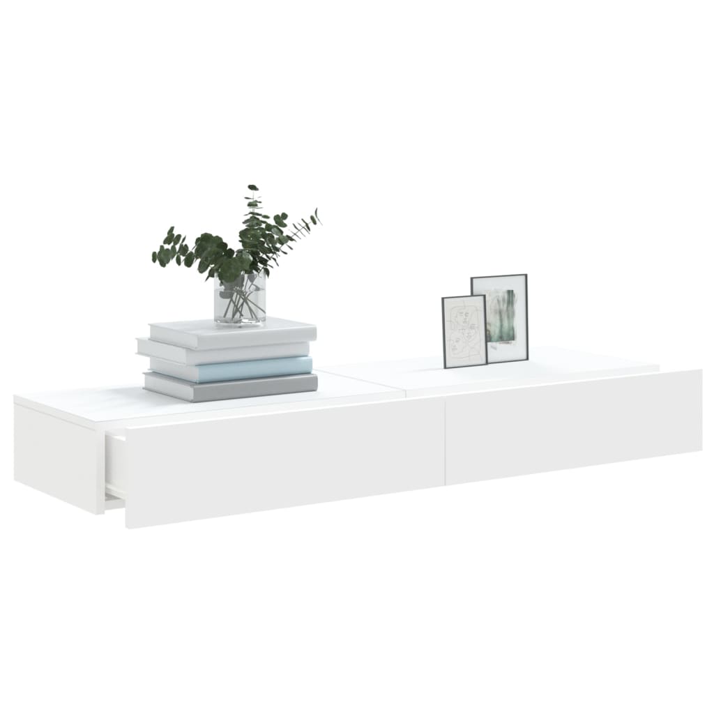 Tv-meubelen 2 st met LED-verlichting 60x35x15,5 cm wit is nu te koop bij PeponiXL, paradijselijk wonen!