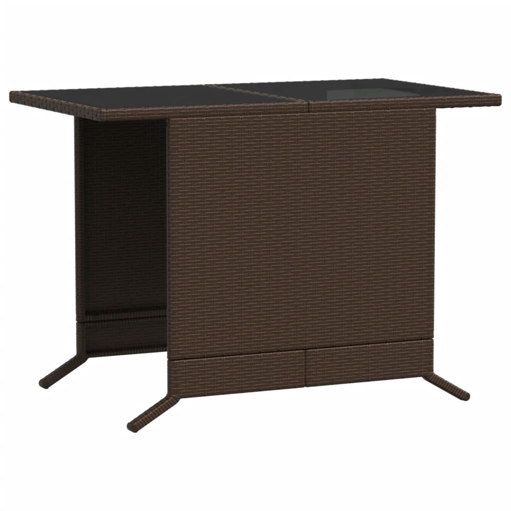 3-delige Bistroset met kussens poly rattan bruin is nu te koop bij PeponiXL, paradijselijk wonen!