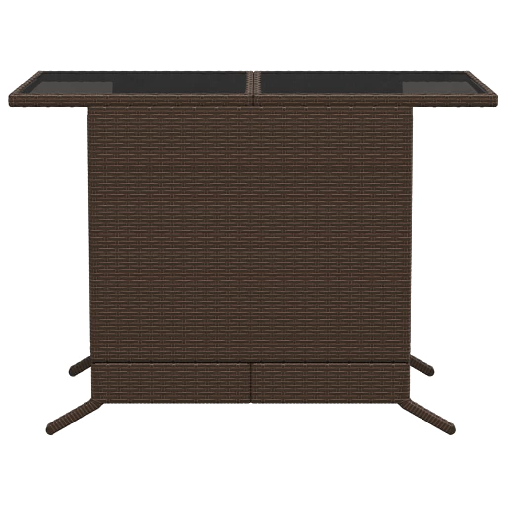 3-delige Bistroset met kussens poly rattan bruin is nu te koop bij PeponiXL, paradijselijk wonen!