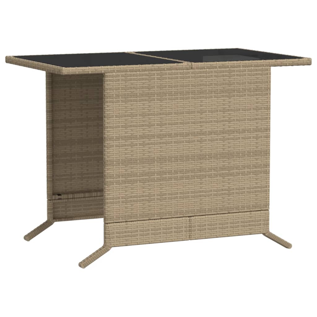 3-delige Bistroset met kussens poly rattan gemengd beige is nu te koop bij PeponiXL, paradijselijk wonen!