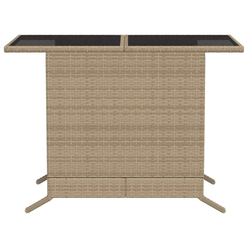 3-delige Bistroset met kussens poly rattan gemengd beige is nu te koop bij PeponiXL, paradijselijk wonen!